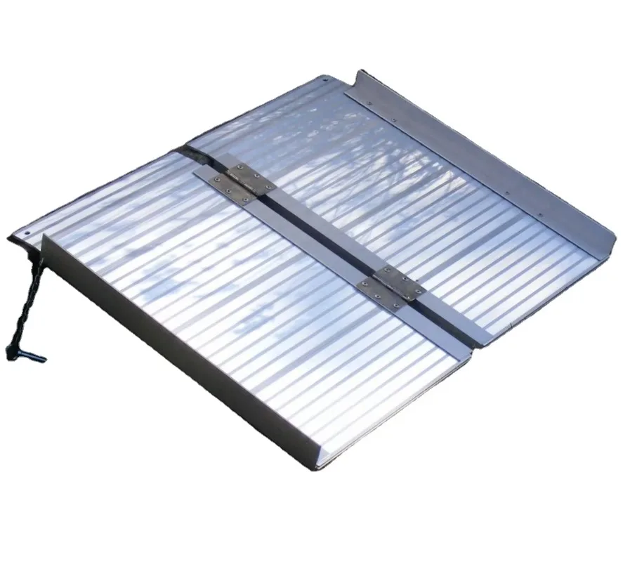 Lightweight aluminum ramps for disabled wheelchairs