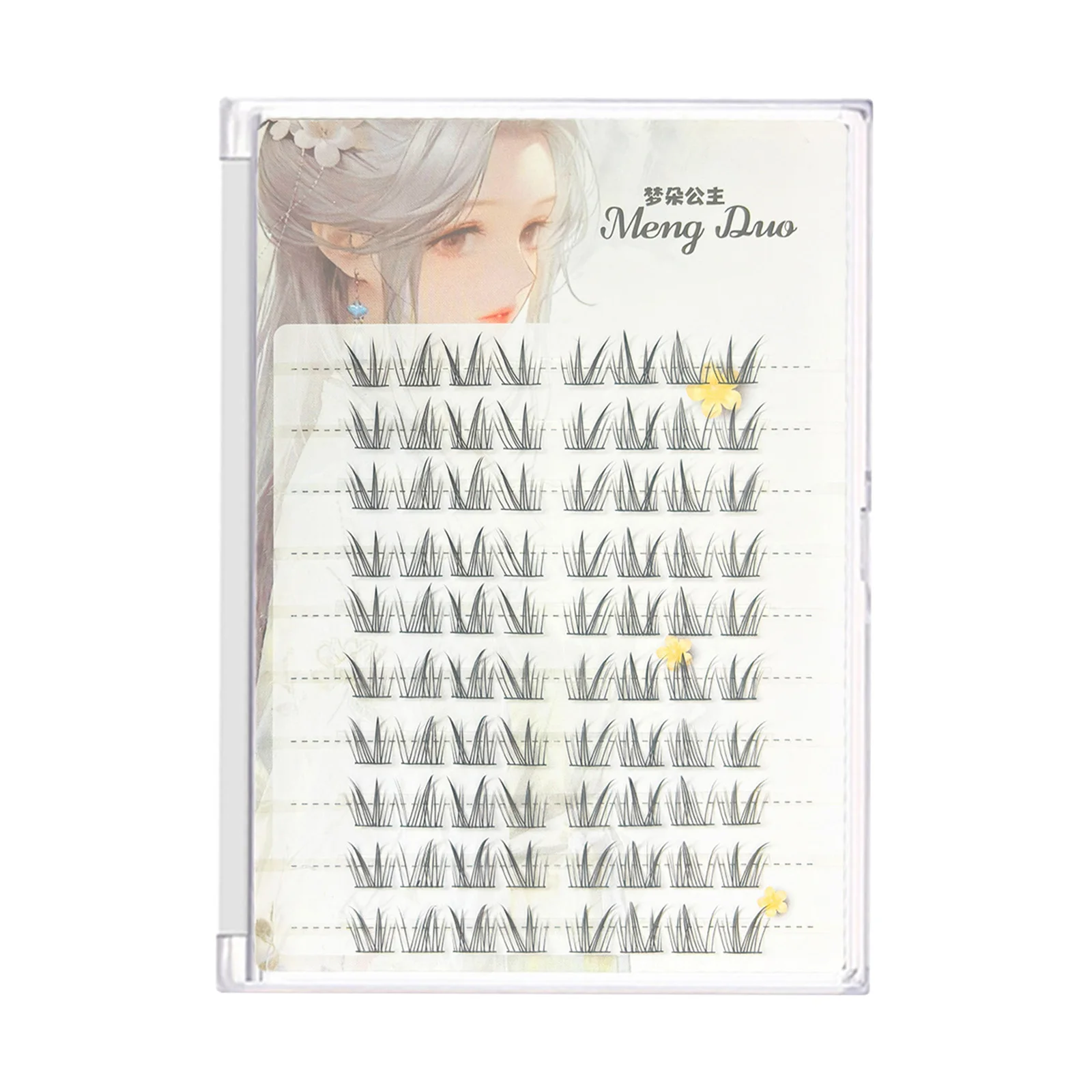 개별 클러스터 인조 속눈썹 연장 C-컬 내추럴 샤이니 파이버 속눈썹 데일리 메이크업용