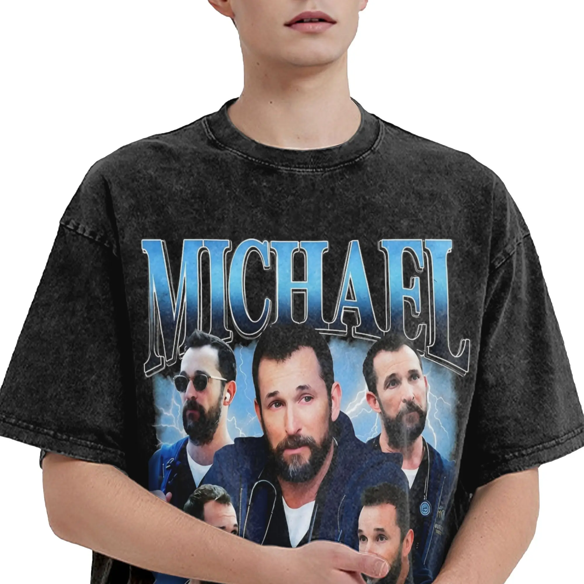 Washed T Shirts Dr. Robby robinavitch The Pitt Tv Show Hip Hop Vintage T-Shirt Oversize  Streetwear Tops Tees for Men Women
