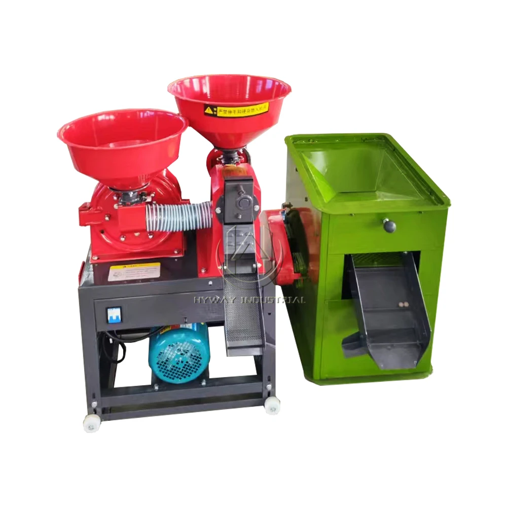 200-1000kg/h commercial grain grinder rice maize mill machinery automatic mini rice mill rice milling machines