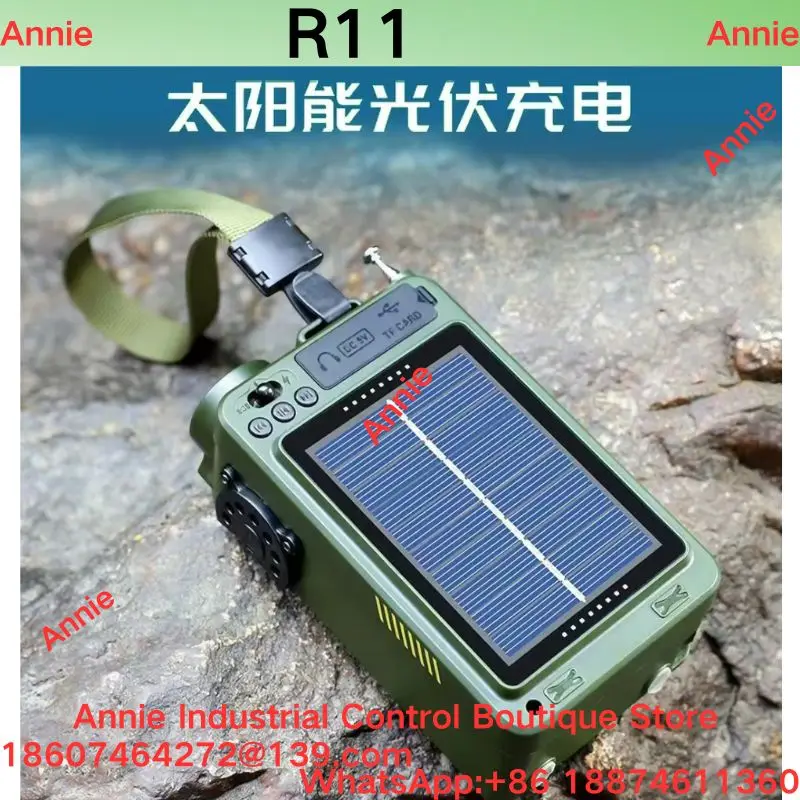 brand-new  Dejin R11 multifunctional emergency portable outdoor Bluetooth TF card U disk playback full band solar radio
