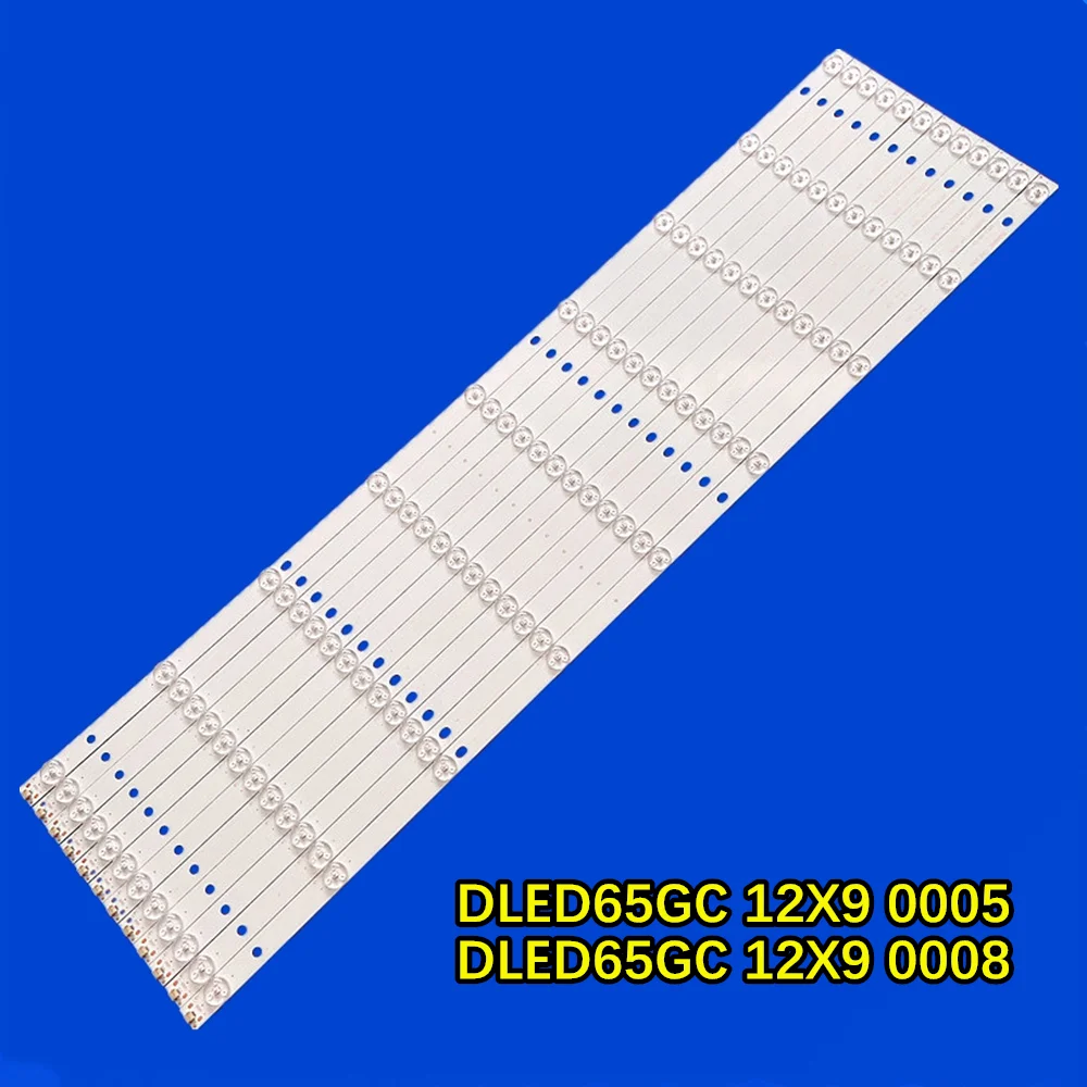 LED Backlight Strip for 65D2UA 65G600 65D2U3000 65PUF6372 65PUF6392 GC65D09-ZC21AG-03 DLED65GC 12X9 0005 0008