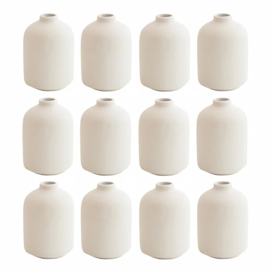 

Modern Small Ceramic Vase Set of for Living Room Bedroom 4.13'' Minimalist Fresh Flower Vases for Home Decor Office Fireplace C