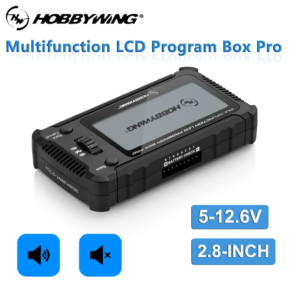 

Hobbywing Многофункциональная ЖК-программная коробка Pro, карта программирования для PLATINUM XERUN EZRUN Seaking Pro ESC, радиоуправляемая модель автомобиля, лодки, самолета
