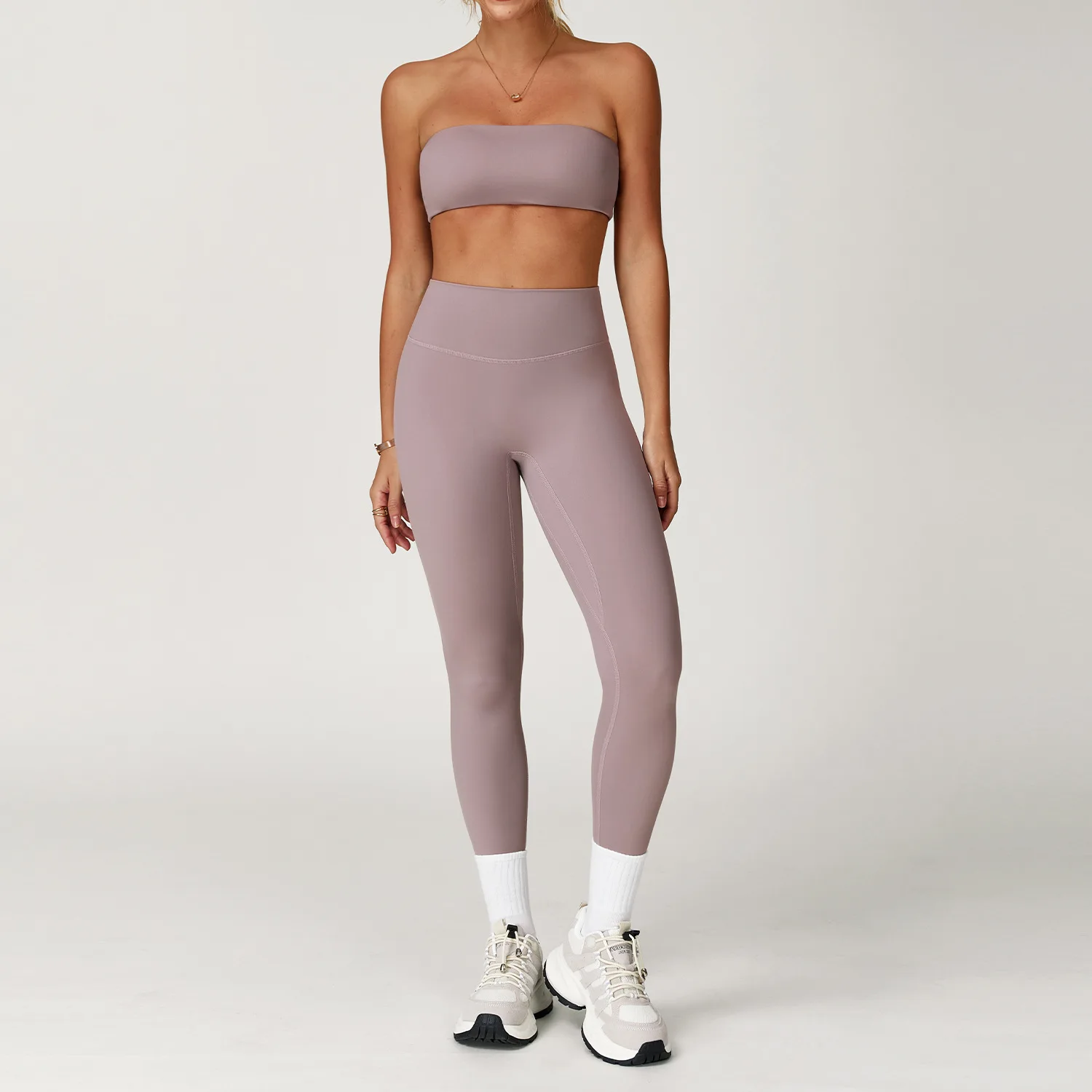 Yoga Set Women Clothes 2 Pieces Workout Outfits Fitness Sportswear Gym Tracksuit High Waist Leggings Sports Bra Athletic Wear image 4