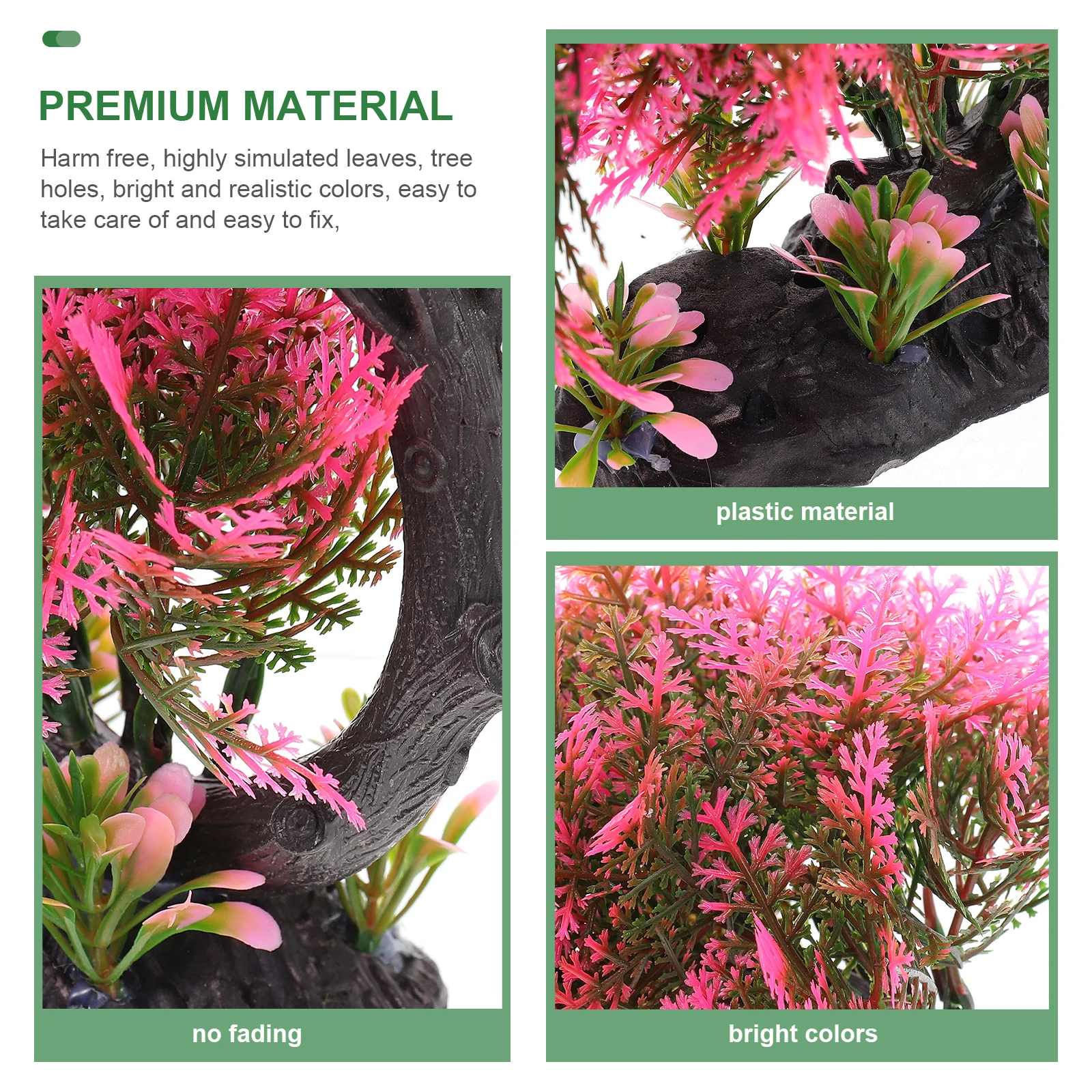 

Simulated Pine Tree Aquarium Decor Tank Accessory Vivid Artificial Tree Desktop Aquarium Decoration Fish Hiding Place Natural