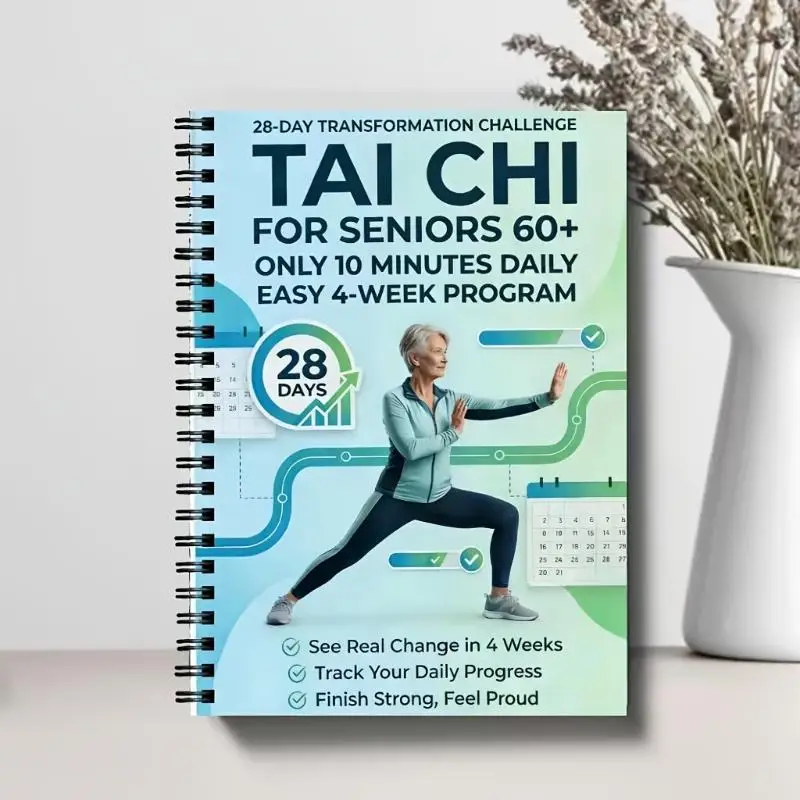 28 Day Taiji Transformation Book for Seniors 10 Minute Daily Routine Improve Strength and Flexibility at Home