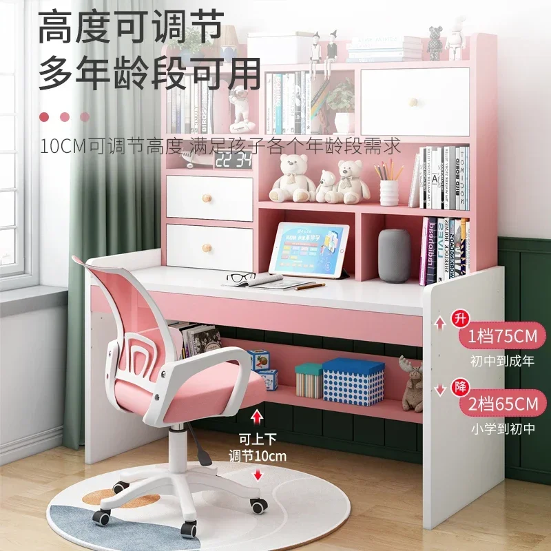 Outstanding Children's And Students' Home Desks, Bookshelves, Integrated Desk Storage Shelves, Computer Desks, Writing Racks