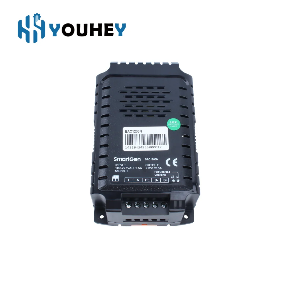 SmartGen BAC1205N BAC2403N 5A 3A Generator Intelligent Battery Charger Float Charge Short Circuit Reverse Connection Protection