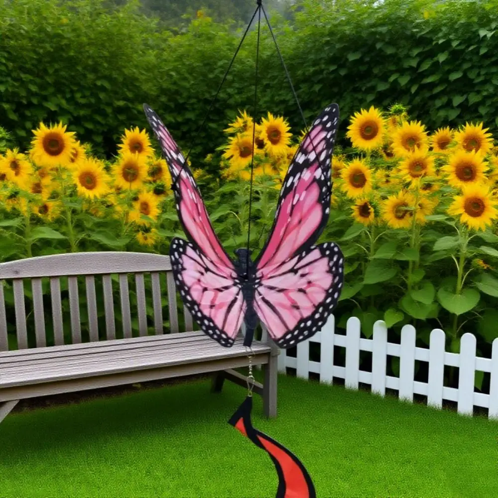 Colorful 3D Dimensional Windmill No Toxic Hanging Cloth&Plastic Wind Strip Ornament Rotate Windmill Part Outdoor Children's Toys