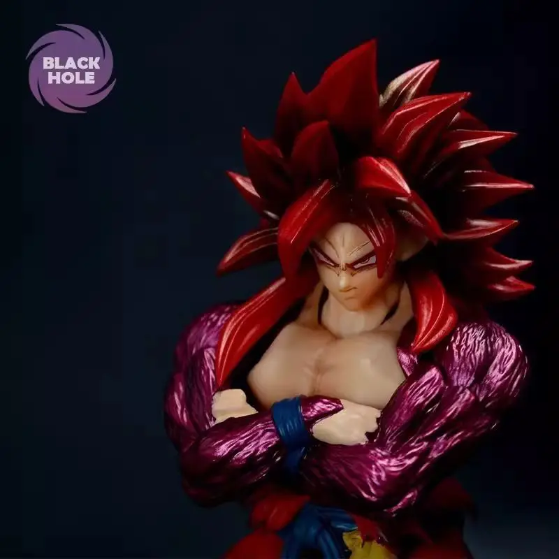 En Stock trou noir Dragon Ball Super Saiyan 4 Ssj 4 Son Goku Time Jumper Anime Figurine modèle jouets cadeaux