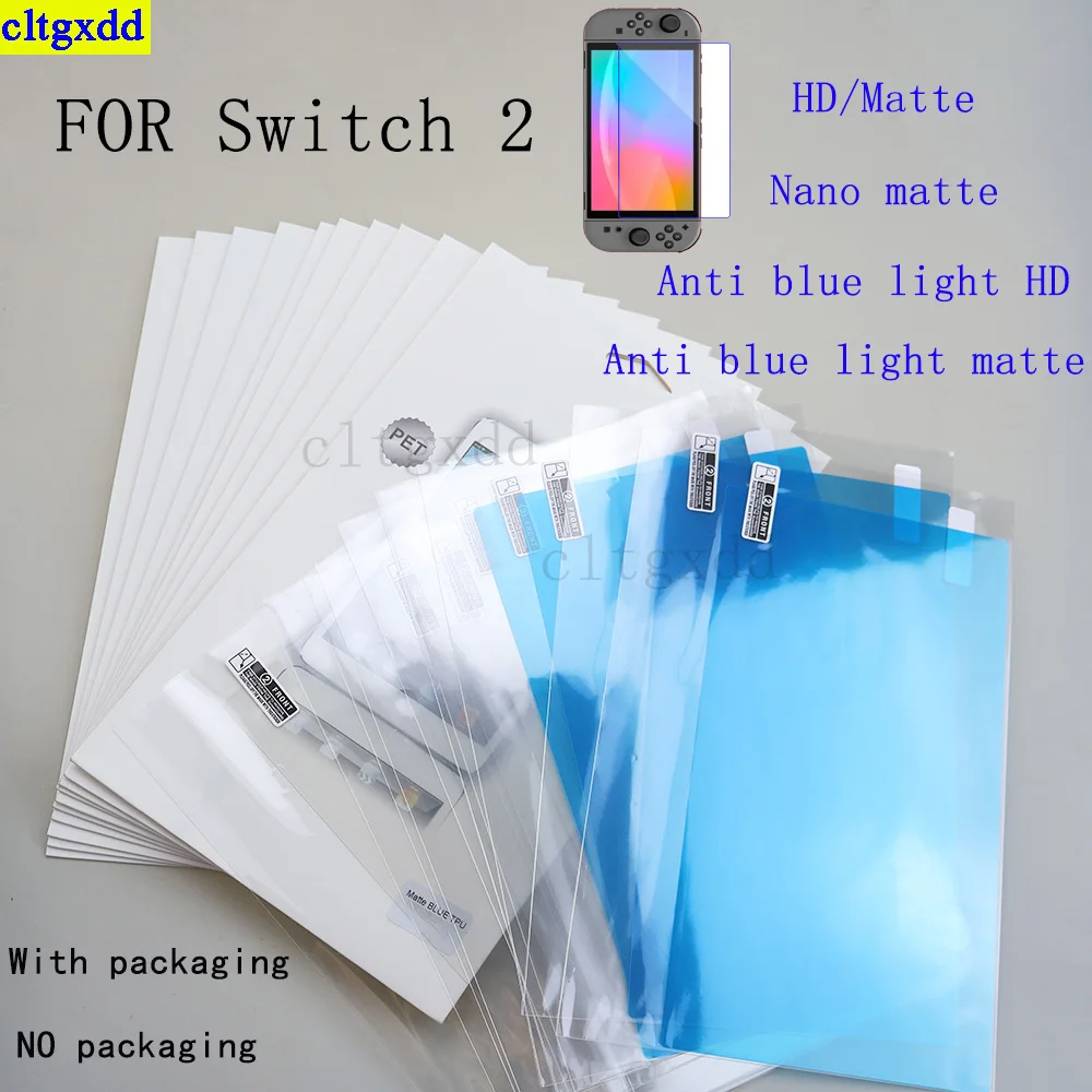 

Cltgxdd 2 pieces FOR switch 2 game console high-definition frosted protective screen protector soft film nano anti blue light