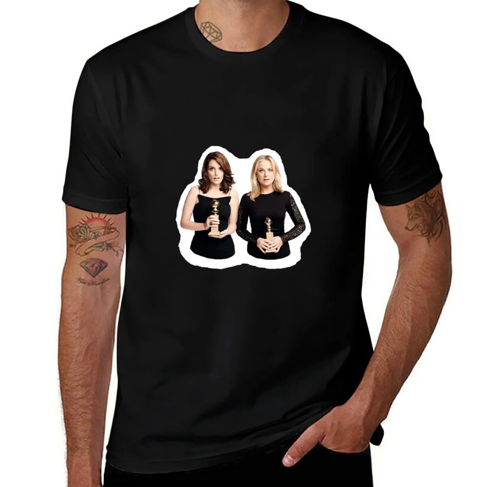 Tina and Amy T-Shirt Plus Size Street Style Tee T-Shirt