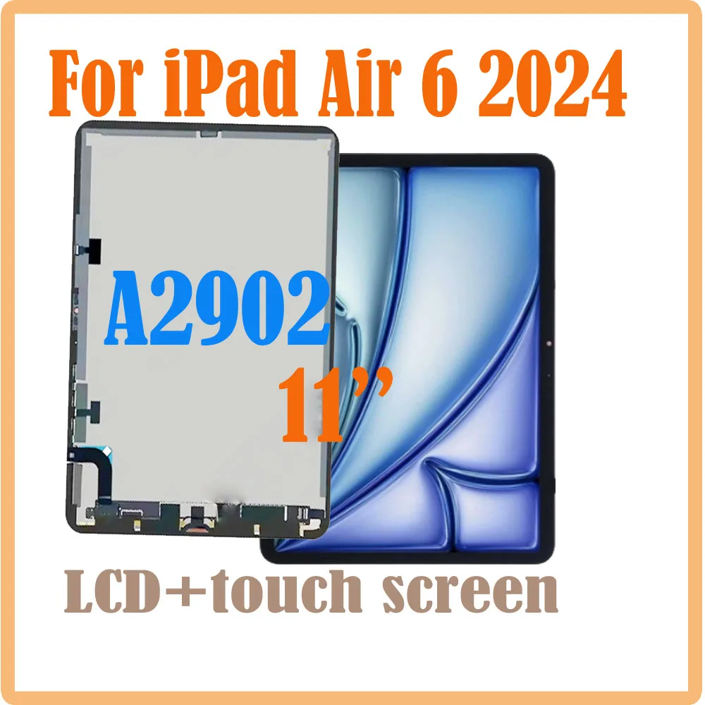 

Новый 11-дюймовый ЖК-дисплей для Apple iPad Air 6 2024, ЖК-дисплей, сенсорный экран в сборе, замена дигитайзера для iPad Air6 A2902, замена ЖК-дисплея