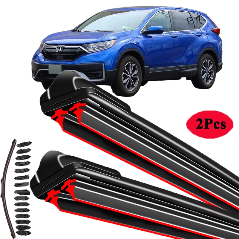 

For Honda CR-V 2005 2007 2011 2014 2015 2016 2019 Front Window Premium Universal Double Rubber Car Windshield Wiper Blades