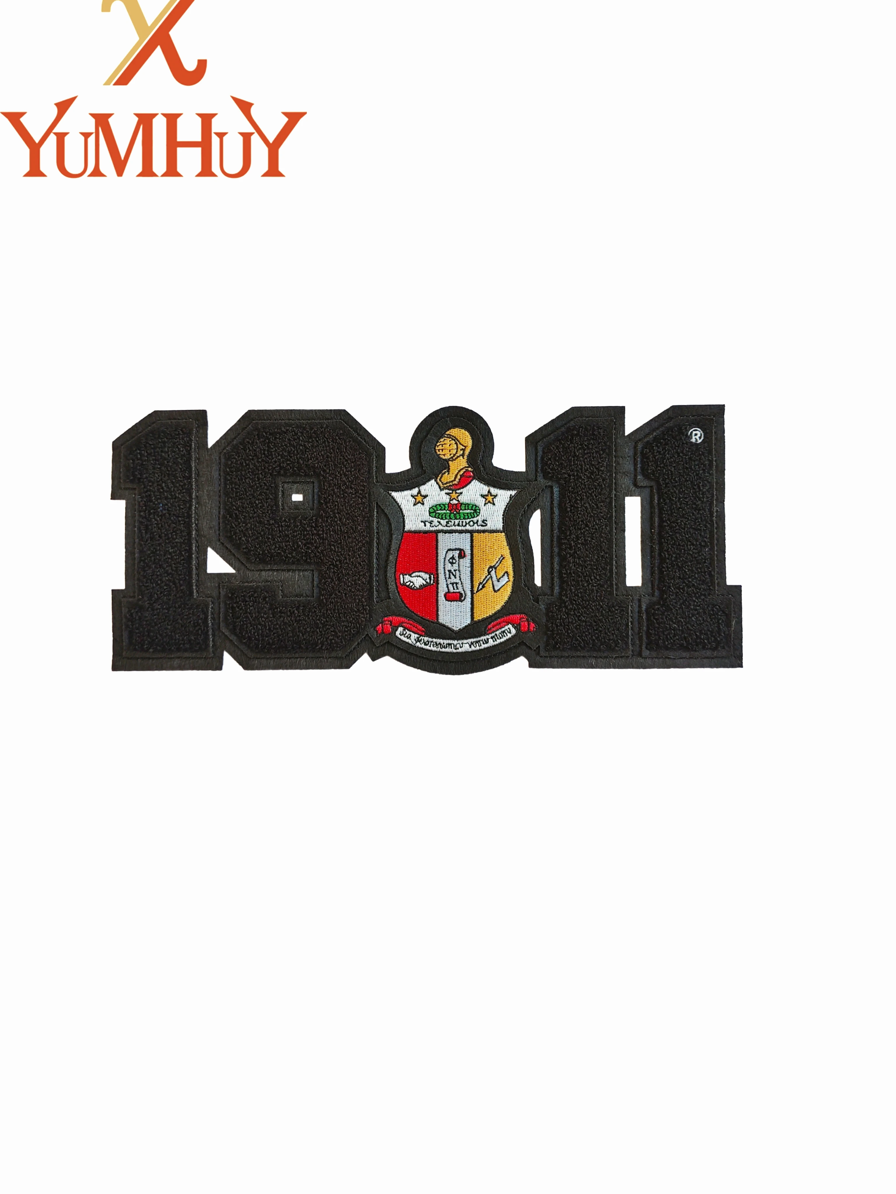 11-inch Iron-on 1911 Suede Embroidery Patch, Suitable for Hoodies, Jackets and Bags, Sleek and Stylish