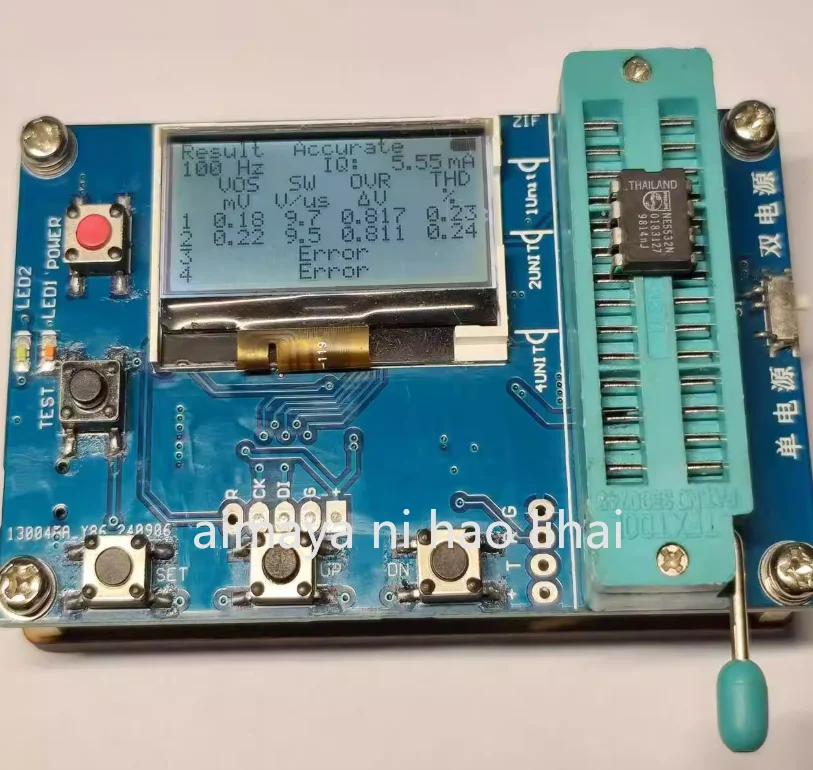 Universal Operational Amplifier Tester for 1 to 4 Amplifiers Electronic Testing Tool
