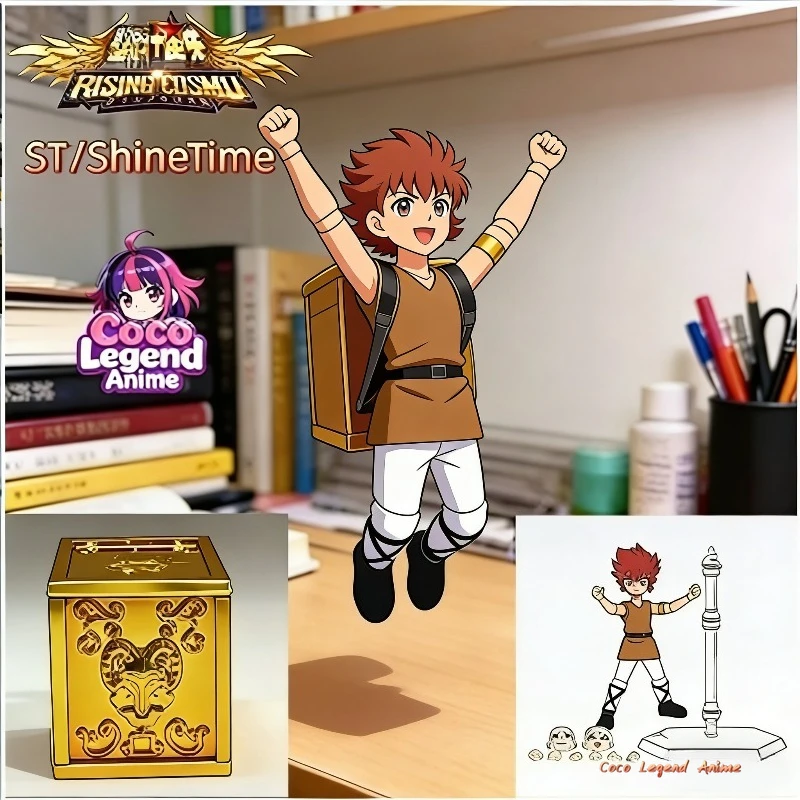 

In Stock ST/ShineTime Saint Seiya Myth Cloth EX Aries Mu KiKi Gold Knights of The Zodiac PVC Action Figure Model Toy Gift