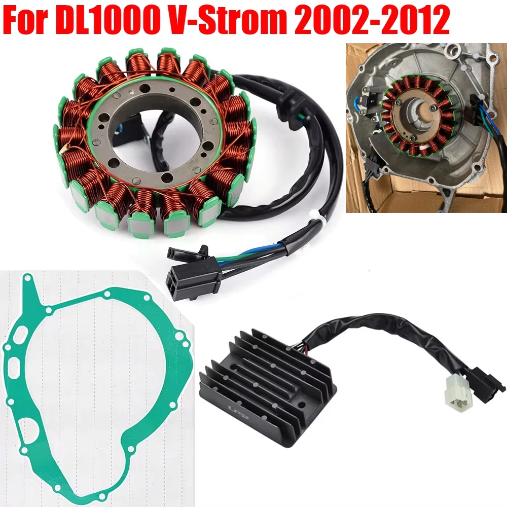 

Прокладка катушки статора DL1000, регулятор-выпрямитель для Suzuki DL 1000 V-Strom V Strom 2004 2005 2006 2007 2008 2009 2010 2011 2012