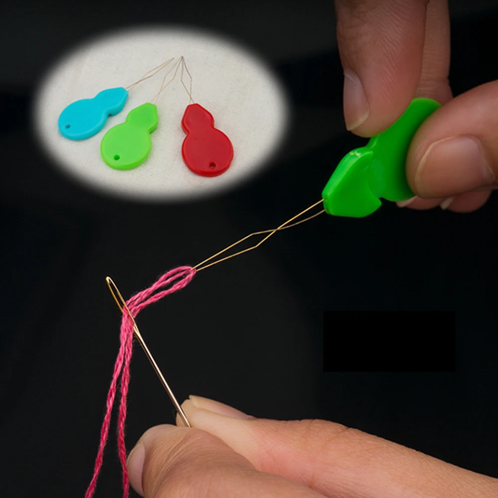 10/50/100pcs New Bow DIY Needle Threader Sewing Tool Hand Machine Stitch Insertion