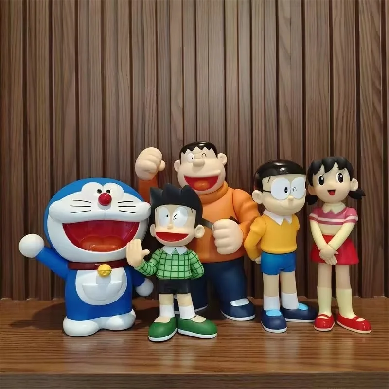 

Новинка в наличии Doraemon Family Gouta Takeshi Nobita Nobi Minamoto Shizuka аниме фигурка ПВХ настольная фигурка игрушки подарки