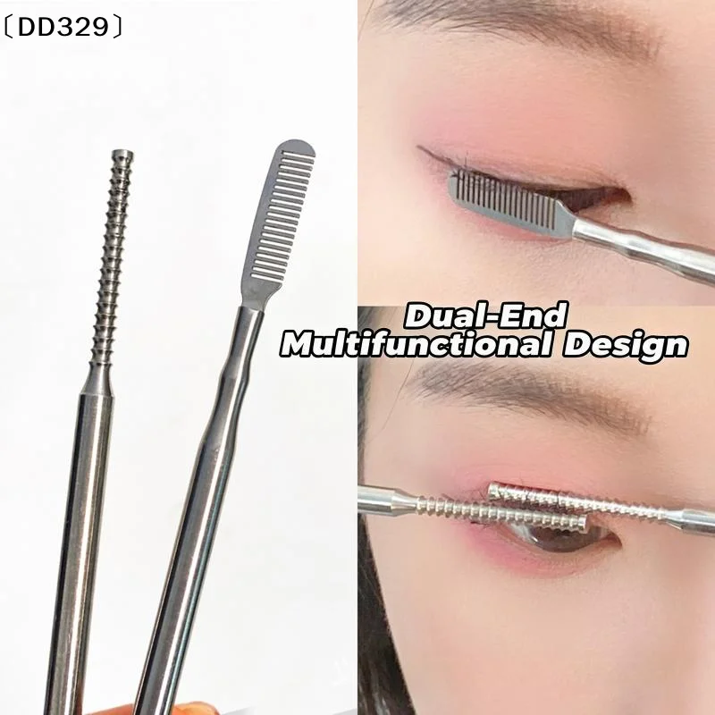 1 Stück Metall-Reinigungsstäbchen für Make-up, Wimpern-Curler, Separator, Wimpernverlängerung, Edelstahl-Wimpernlifting-Werkzeuge〔DD329〕