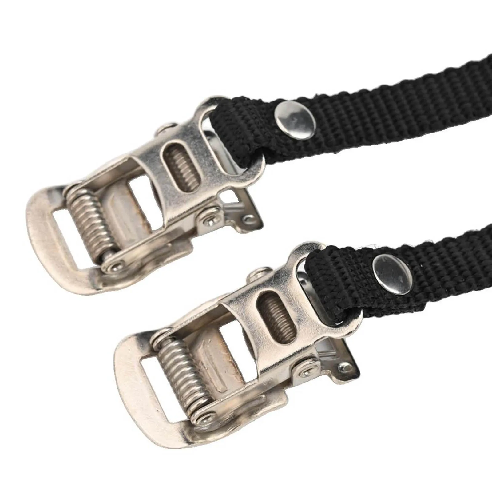 Bike Pedal Toe Clips Adjustable Pedal Straps Home Gym 45cm Effective Length Adjustable Metal Buckle Easy To Install