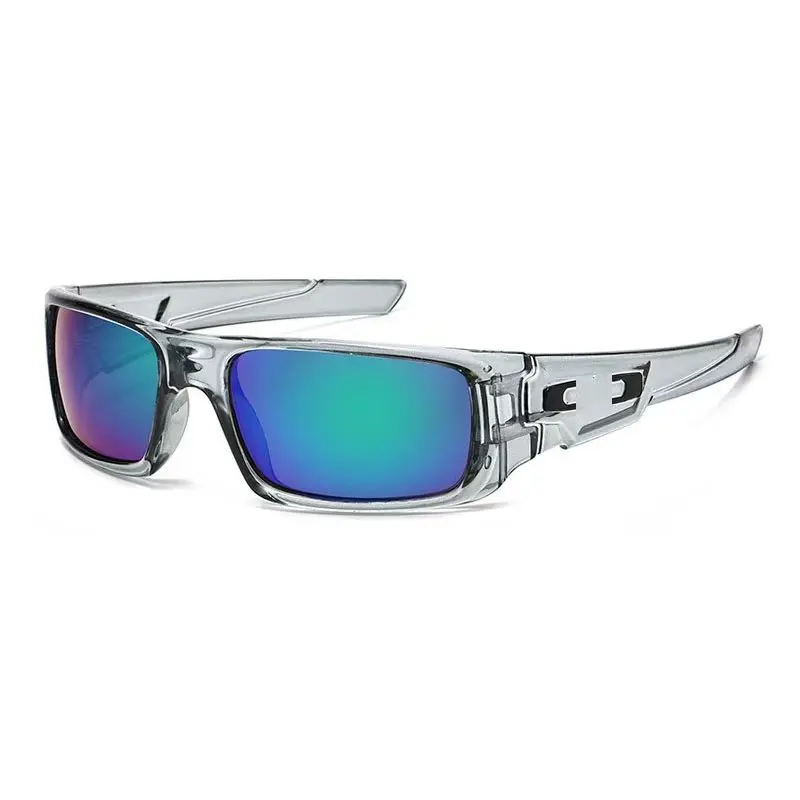 Gradient colored lenses, square, fashionable, UV resistant sunglasses, retro, windproof, sand proof, outdoor sports driving, fis