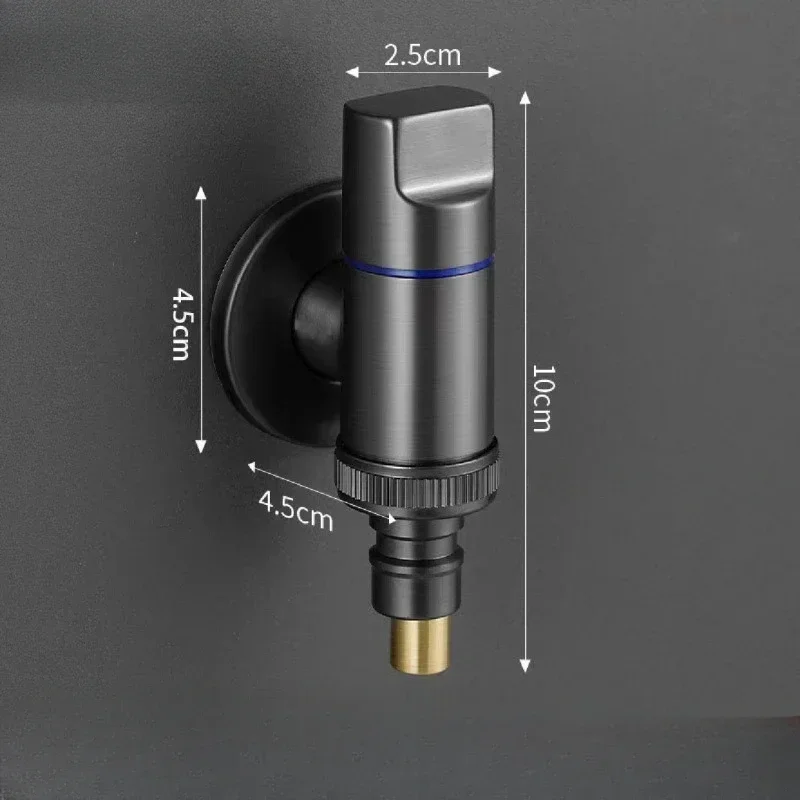 Brass quick-opening washing machine automatic water stop valve universal installation G1/2