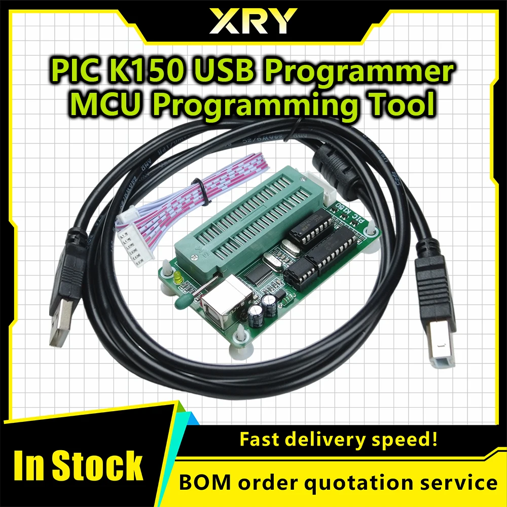 PIC K150 Programmer Microchip PIC MCU Microcore Burner USB Downloader PIC Microcontroller USB Automatic Programming + ICSP cable