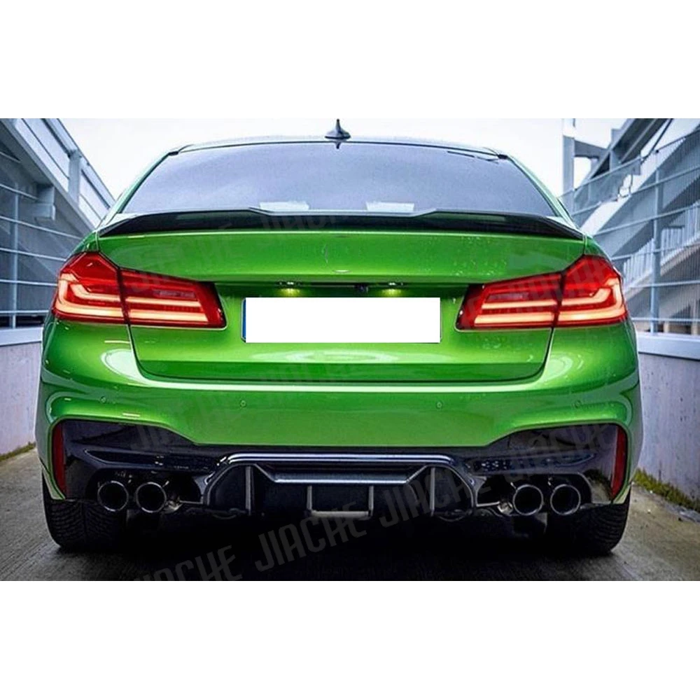 

Rear Bumper Lip Diffuser With Exhaust Tips For BMW 5 Series G30 G38 M Sport 2017-2020 M5 Style ABS Back Bumper Competition