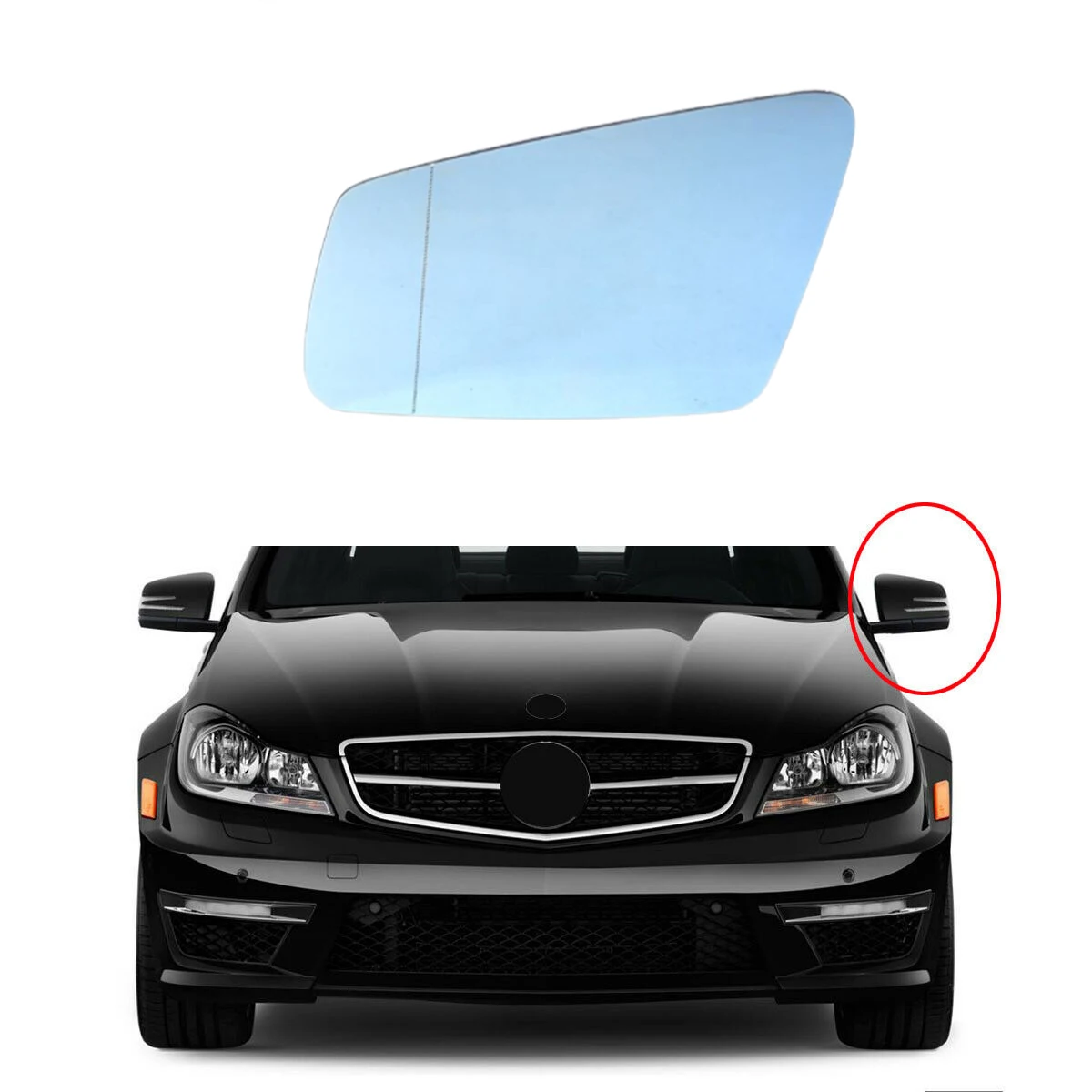 

Car Left Right Side Door Wing Rearview Mirror Glass For Mercedes-Benz A B C E S GL CLS GLK GLA CLASS A2128100121,A2218103121