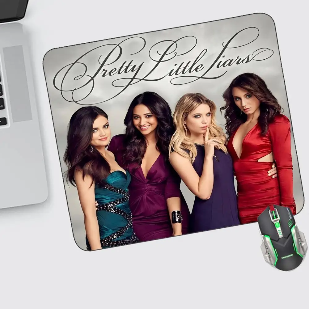 

Pretty Little Liars Mouse Pad Small Gaming Accessories Keyboard Computer Offices Desk Mat Pc Gamer Non-slip Rubber Mousepad