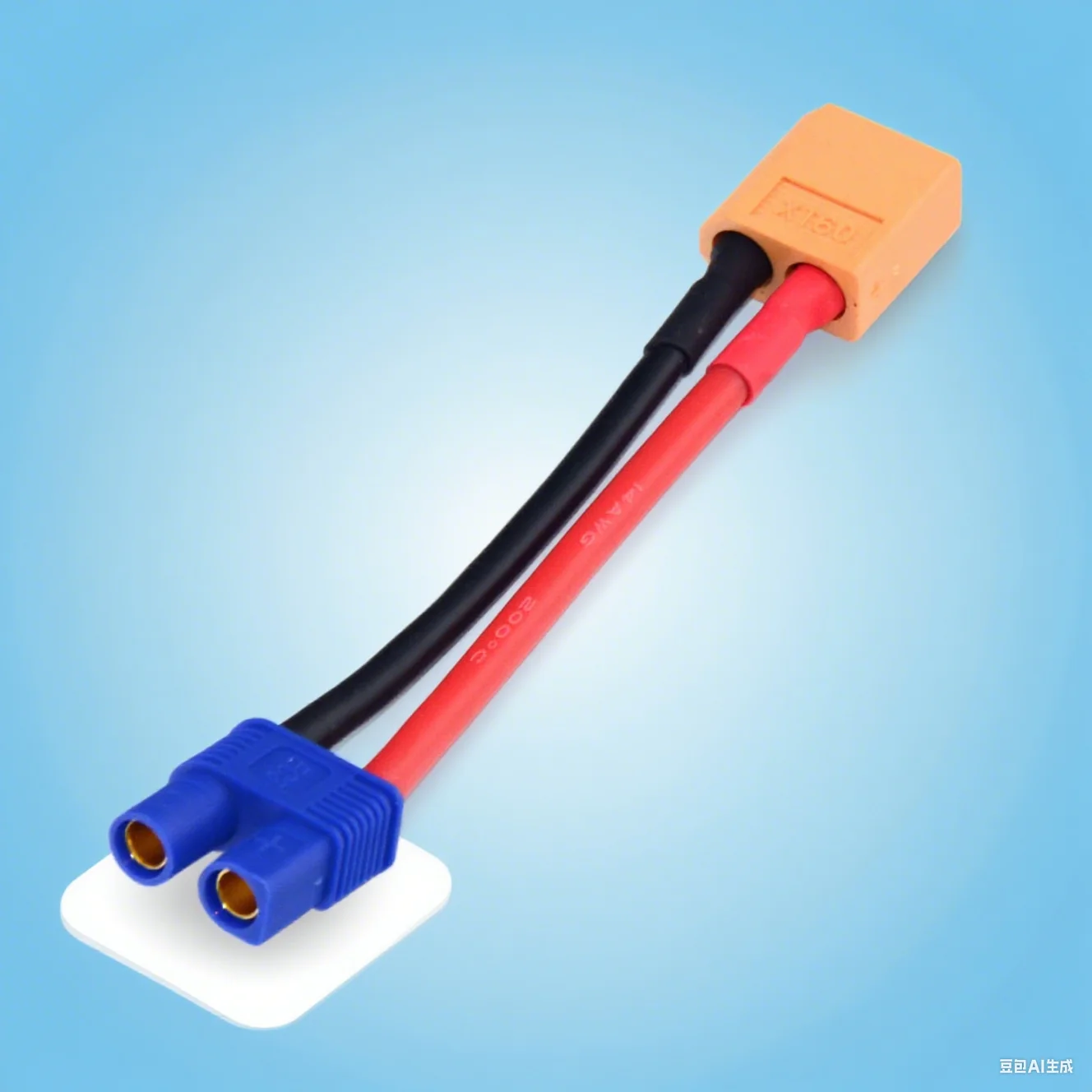 Przewód/Adapter RC XT60 Męski na Żeński EC3 do Ładowarki Samochodowej Łodzi Akumulatora Lipo Samolotu