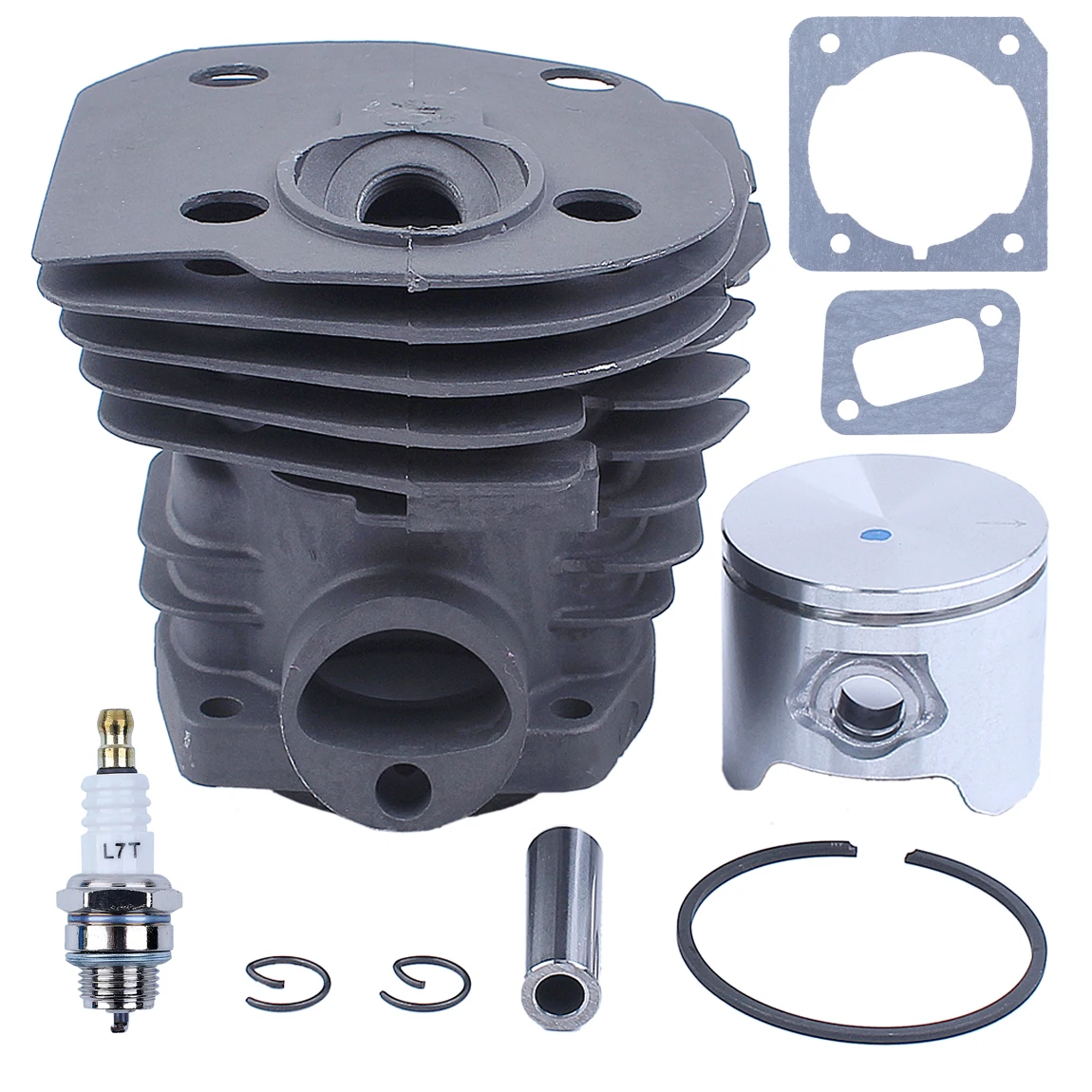 44MM Nikasil Cylinder Piston Gasket Kit For husqvarnas 350 351 353 346XP 157A Plated Chainsaw Replacement Parts
