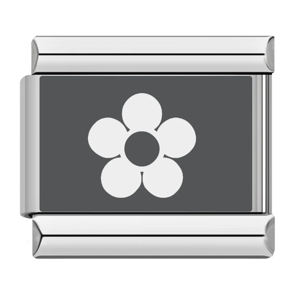 Großhandel mit italienischem Charm-Link, passend für 9 mm Laserperlen, 26 englische Buchstaben, Armband, Edelstahl, DIY, elastische Schmuckherstellung für Geschenke – Detail 2