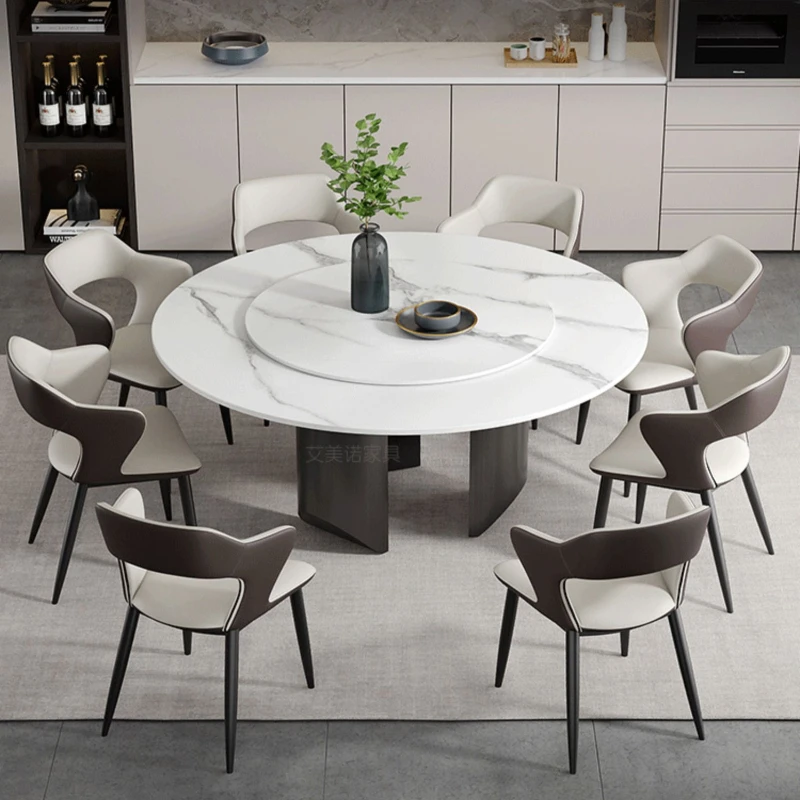 

Italian Luxury Dining Table Round Design Center Restaurant Dining Table Home Kitchen Tavoli Da Pranzo Modern Furniture