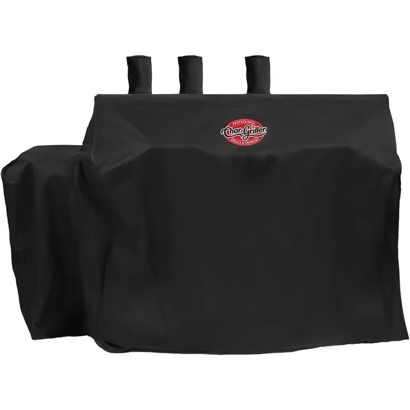 8080 3-Burner Dual Fuel Expandable Gas & Charcoal Grill Cover, Black   Char-Griller Charcoal Grill Chimney Starter with