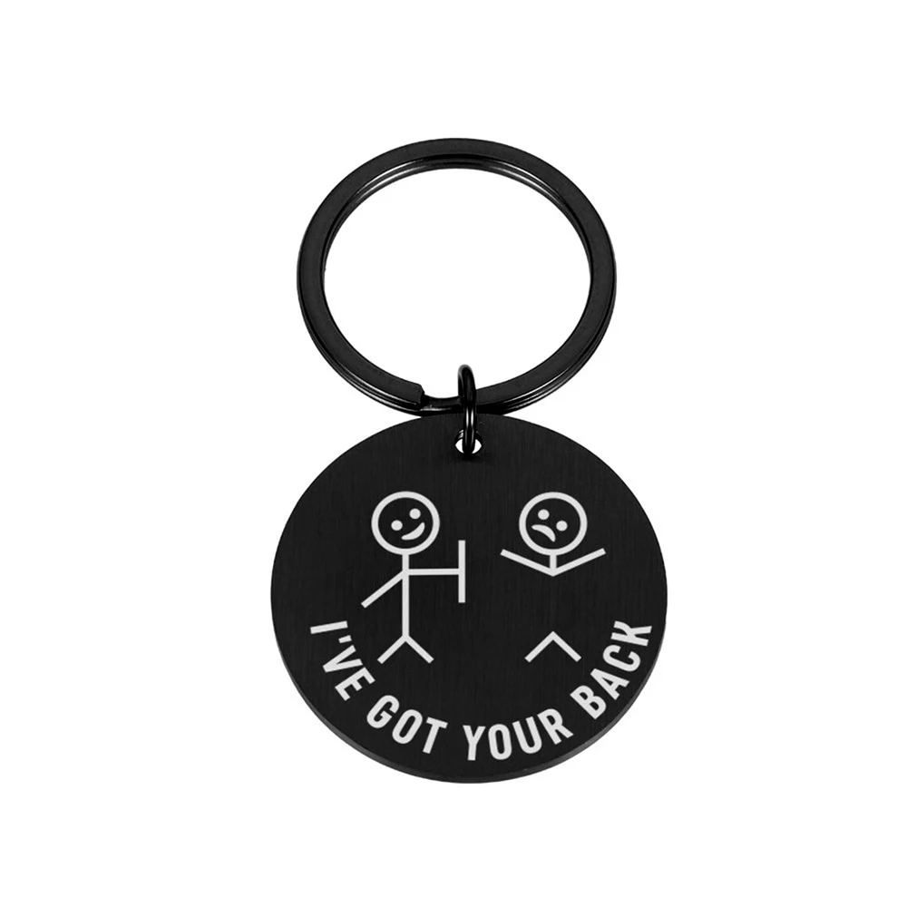 I Have Your Back Keychain, Personalized Fun Keychain, Fashion Simple Custom Content Keychain, Gift For Friends, Lovers