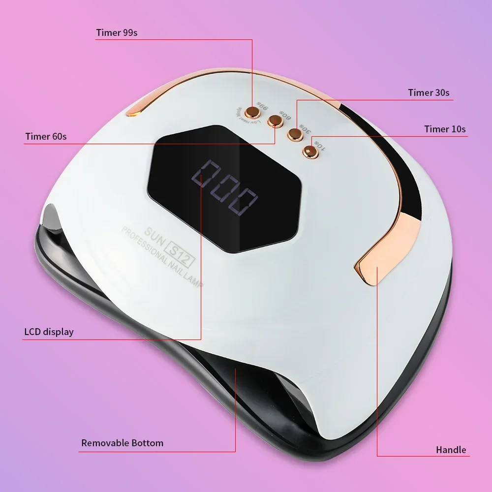 Portable Nail Dryer UV Led Lamp Wireless For Manicure Rechargeable Quick Dry Nails Gel Polish Drying Lamp Nail Art Tool