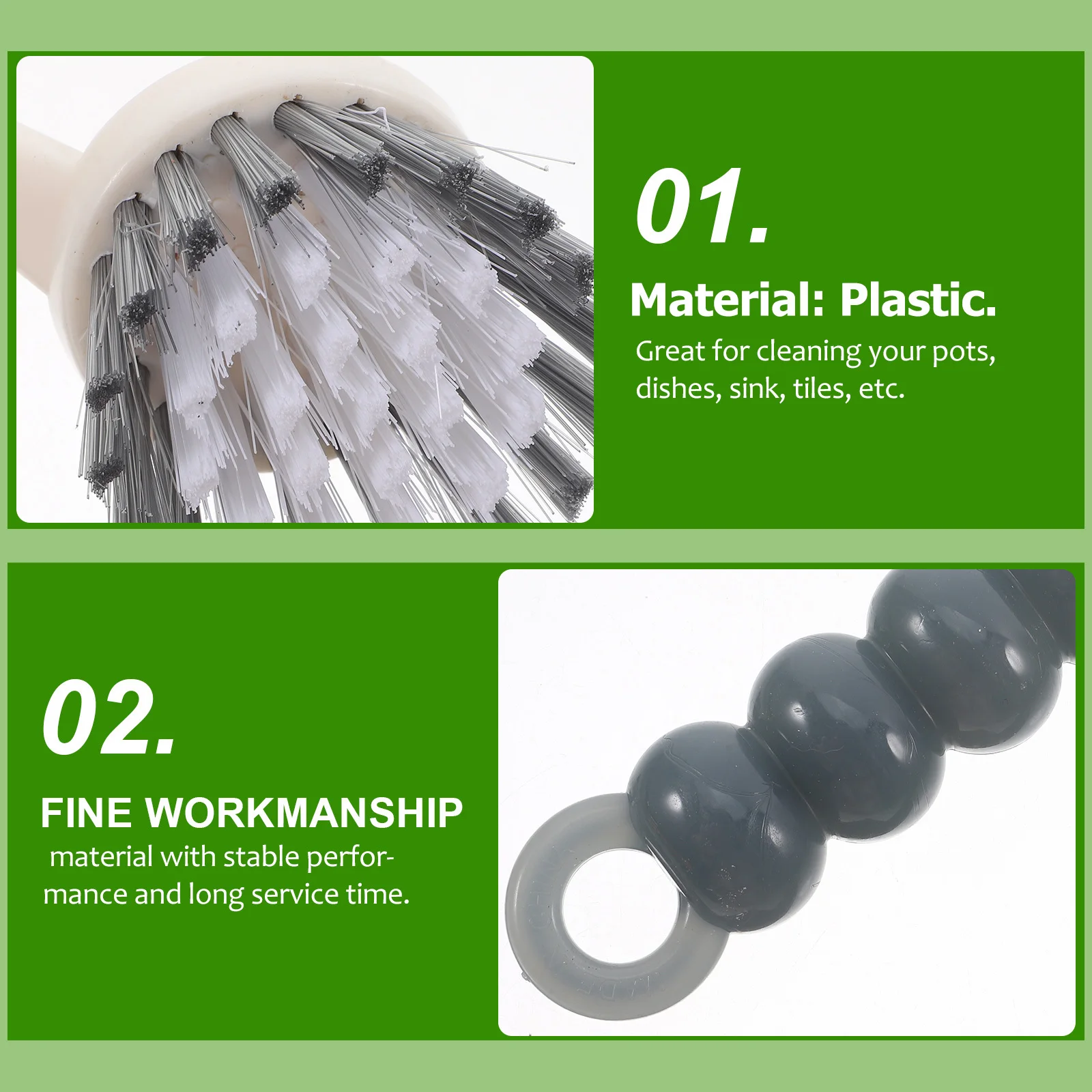 2 قطعة وعاء فرشاة الأطباق تنظيف فرشاة مقبض طويل شعيرات بالوعة المطبخ غسل أداة للمنزل بار متعدد الوظائف