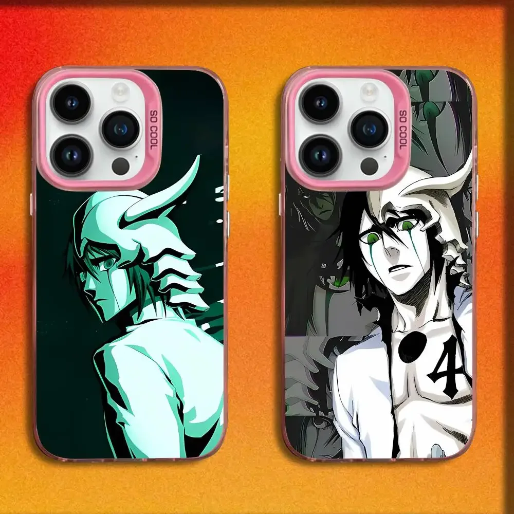 

U-Ulquiorras BLEACH Cifers Phone Case For iPhone 17,16,15,14,13,12,11,Pro,Max,Plus,E,SE4,Air,Mini Pink IMD Box