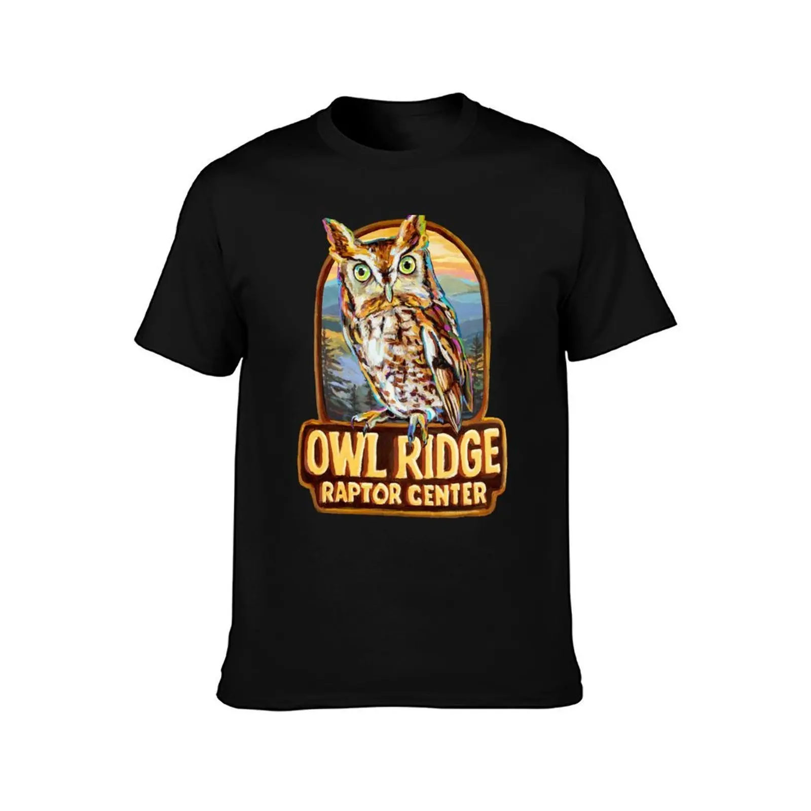 Owl Ridge Raptor Center Eastern Screech Owl Nugget T-Shirt Summer Casual Cotton Tee Oversized Streetwear Tops 100% Cotton