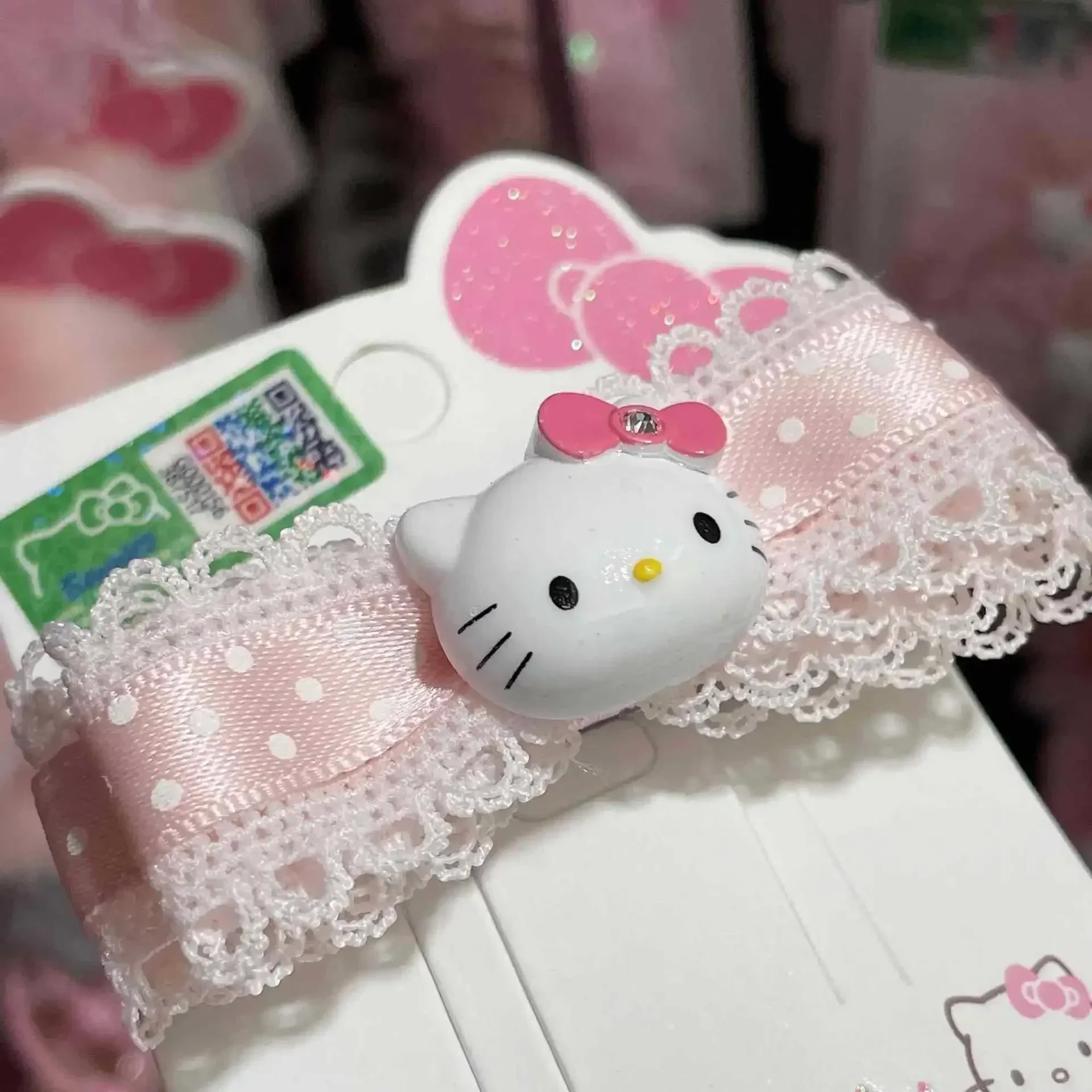 Hello Kitty Hairclips Kawaii Hair Accessories Sanrio Baby Girl Bows Hair Clip Headbands Ties Fashion Hairties Toddler Girl Fall