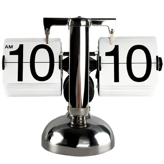 Excellent Quality  Automatic Page Turning Clock Retro Living Room Clock Mechanical Page