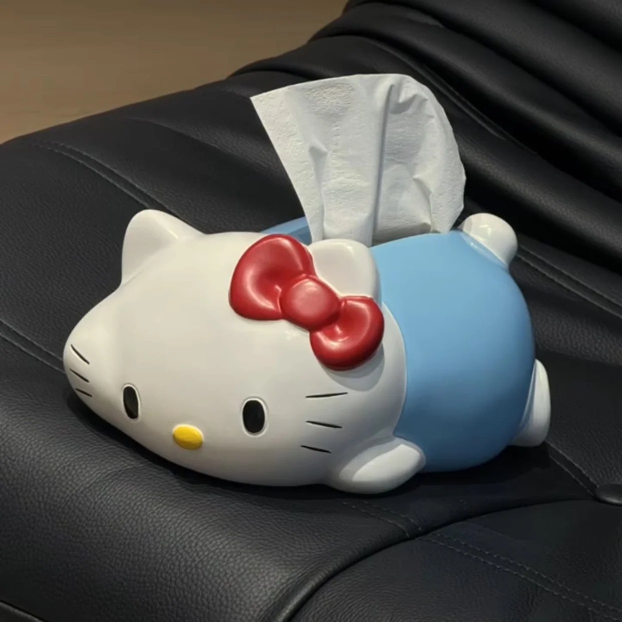 

Kwaii hello kitty resin tissue box cute lying pumping carton creative cartoon napkin storage Case For Kitchen Home Decoration