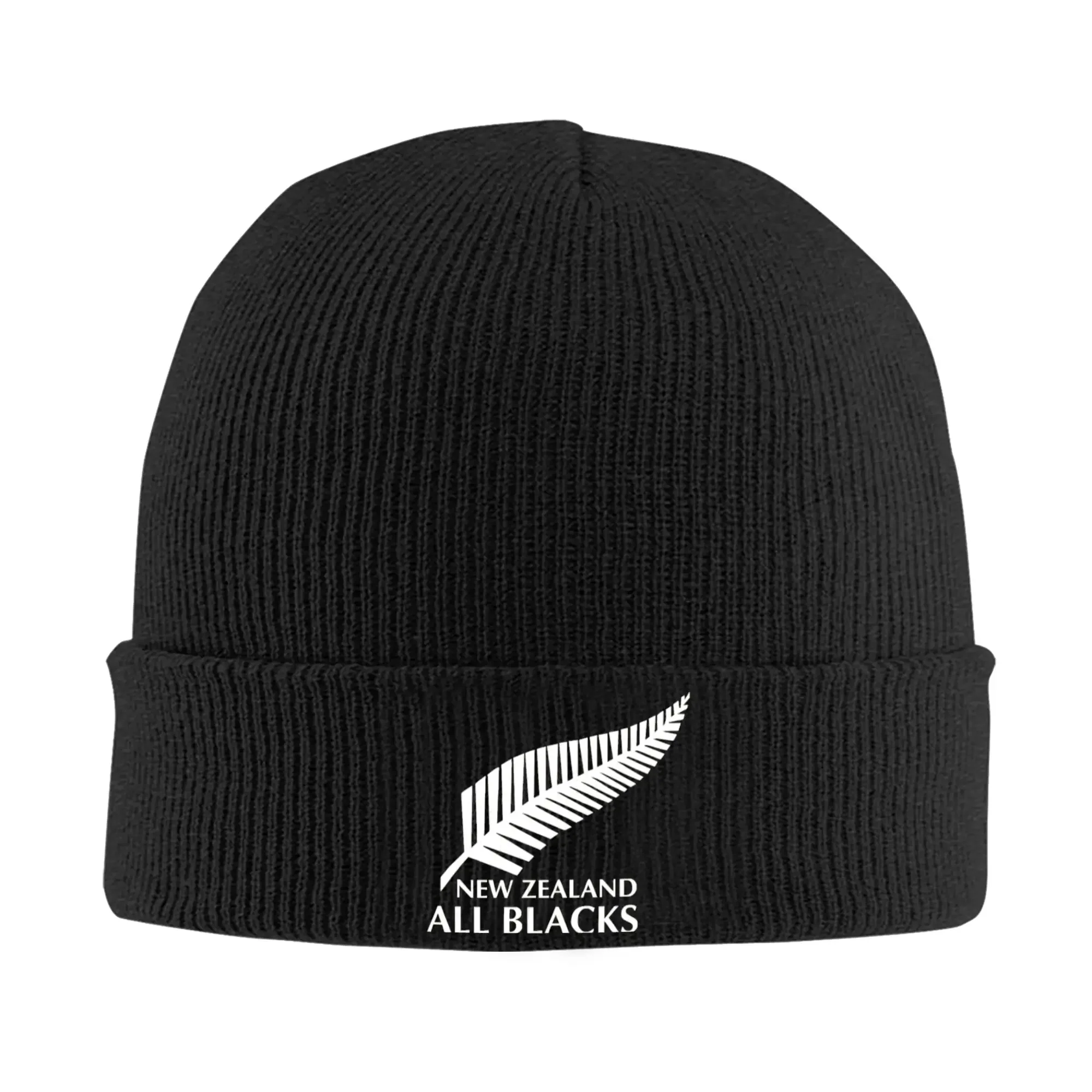 New All Blacks Rugby Knitted Hat for Women Men Skullies Beanies Autumn Winter Hat Acrylic  Warm Melon Cap