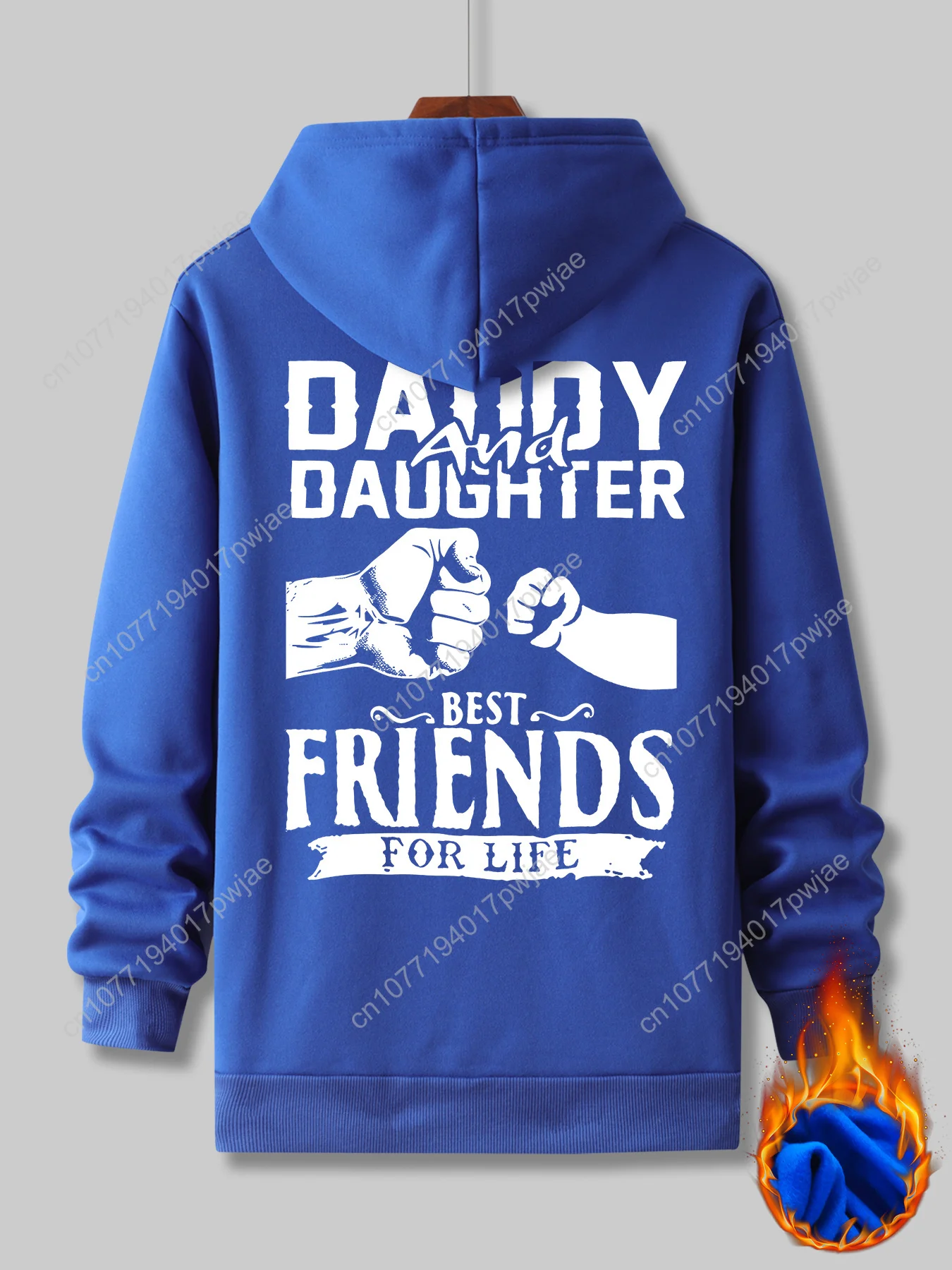 Толстовка с принтом Best Friends Fist Bump для папы и дочки, повседневный вязаный пуловер из полиэстера, стандартный крой, с передним карманом, f