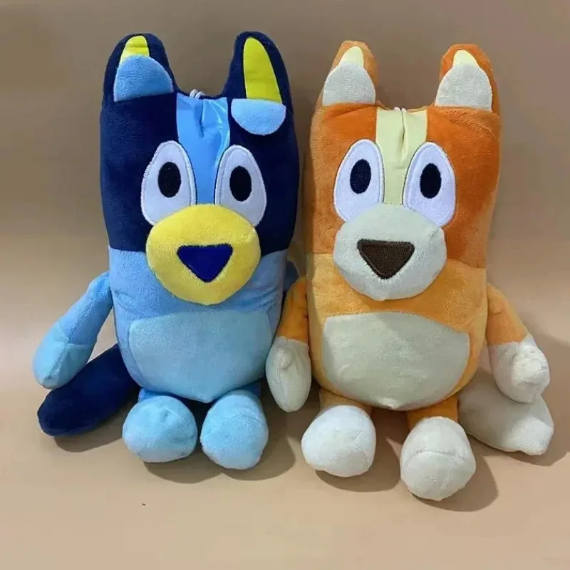 Brinquedos de pelúcia família bluey para crianças, bonito simulação Pet, Dog, Patrol Bingo, irmã, Kawai, boneca de brinquedo infantil, presente de