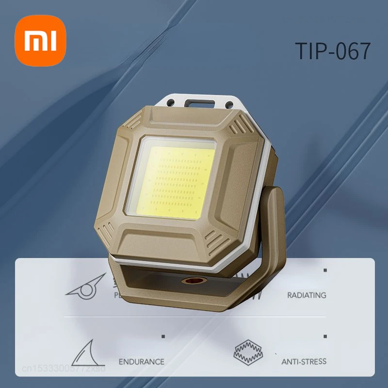 Xiaomi Flashlight Magnetic Clothe Clip Running Light USB Rechargeable Torch Camping Lantern with Power Indicator Outdoor Hiking